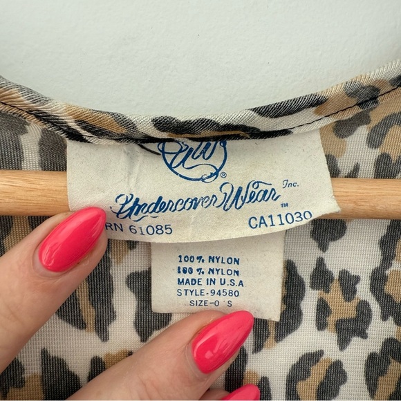 Vintage 1970s leopard animal print kaftan maxi dress - One Size - Picture 6 of 6